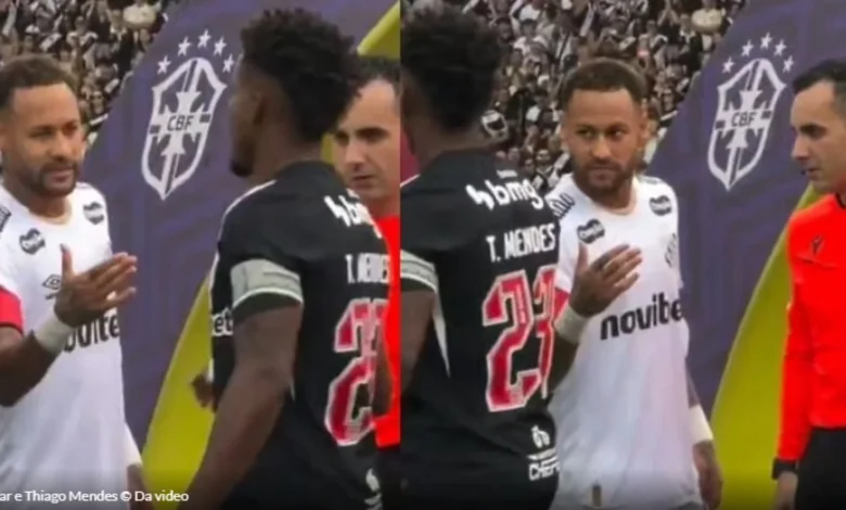Sërish  shkëndija  në futbollin brazilian  Thiago Mendes refuzon të shtrëngojë duart me Neymar VIDEO 