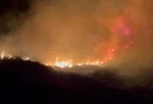Photo of Zjarr i madh gjatë natës në Qishbardhë të Vlorës, era ka favorizuar përhapjen e flakëve