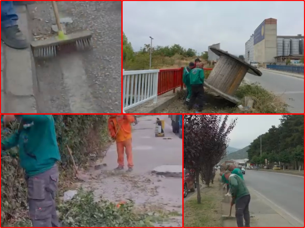Aksion më i gjerë i NPK Tetova në Tetovë  pastrohen rrugët dhe lagjet  FOTO VIDEO 