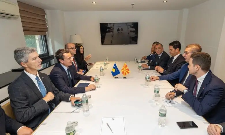 Mickoski e Kurti takohen në Nju Jork  diskutojnë për marrëdhëniet e fqinjësisë së mirë dhe bashkëpunimin rajonal