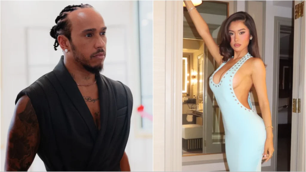 Foto  U kap  mat  me Hamiltonin në hotel  modelja e njohur nuk përmbahet dhe i tregon të gjitha