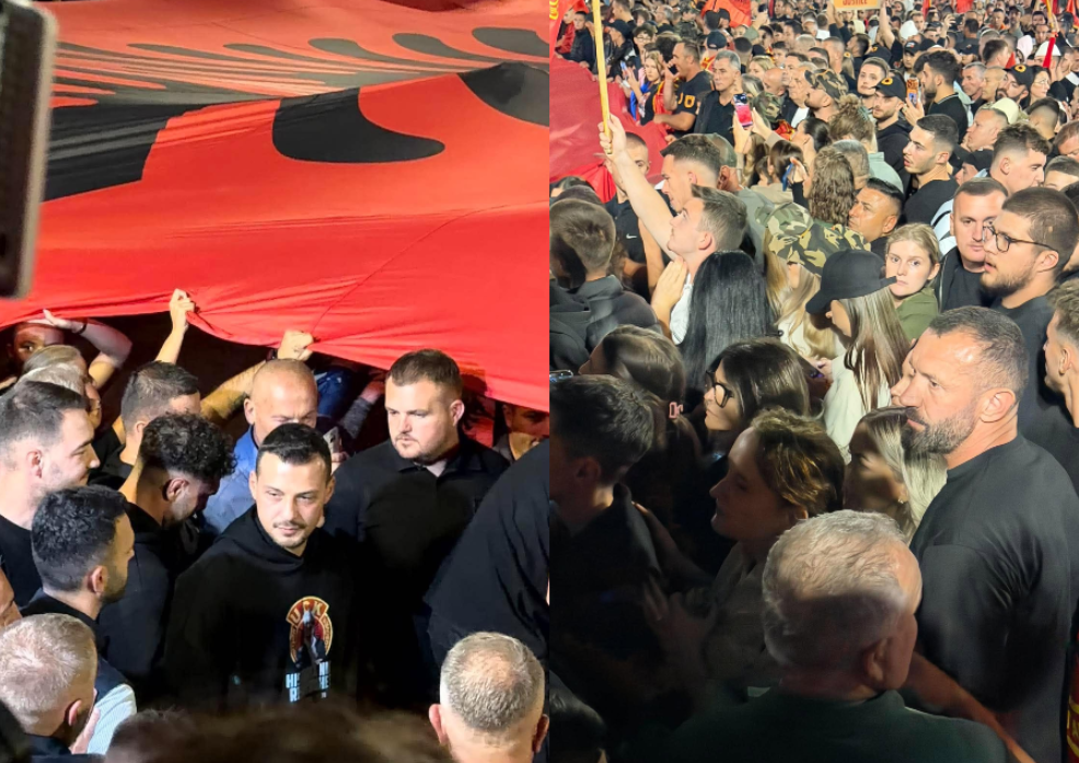endrit-thaci-dhe-klestor-veseli-marrin-pjese-edhe-sot-ne-proteste-shoqerohen-nga-ledri-vula-dhe-komandanti-bekim-shyti