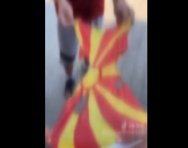 Zbardhet rasti me videon e djegies së flamurit të Maqedonisë  një i mitur nga Tetova përfundoi në polici