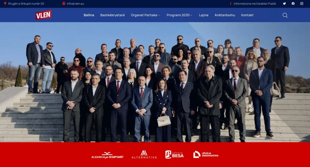 VLEN prezanton faqen e re zyrtare dhe programin e qeverisjes 2030