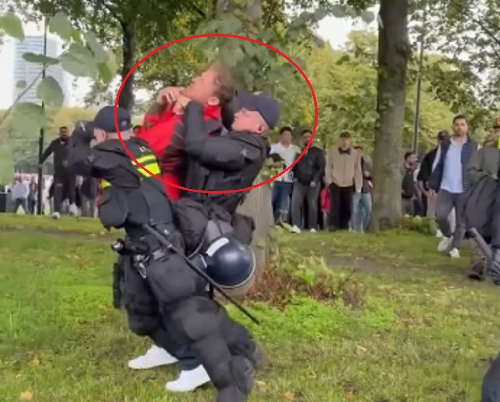 E rrëzojnë për tokë  policia holandeze arreston disa mbështetës të krerëve të UÇK së