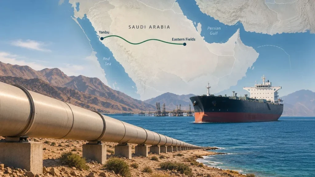 Arabia Saudite rikthen rrugën alternative ndaj Hormuzit  çfarë pritet të ndodhë me tregun e cisternave pas rritjes së fortë të tarifave