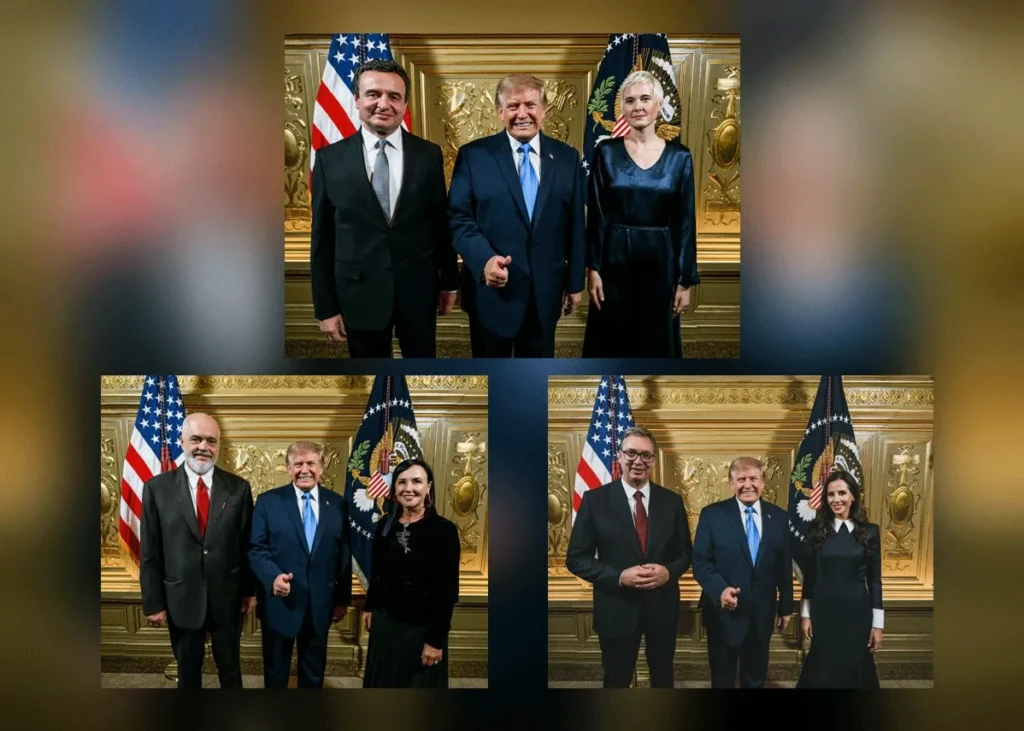 Pse Trumpi duket  identik  në fotot me Kurtin  Ramën e Vuçiqin 