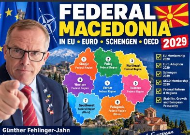 Eksperti austriak propozon ndarje të Maqedonisë në tetë kantone  Krahina 