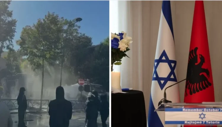 Protestat në Tiranë  Ambasada e Izraelit mbyll dyert pa afat  Rihapja varet nga situata