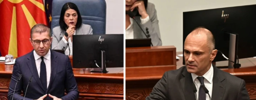 Filipçe në debat me Mickoskin në Kuvend  Premtove kthimin e emrit dhe anulimin e Marrëveshjes së Prespës  përmbushe 