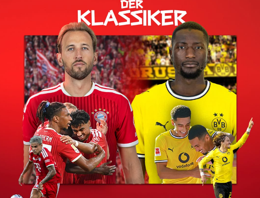 Bayerni dhe Borussia Dortmundi përballen në  Der Klassiker   sfidë mes dy skuadrave ende të pamposhtura