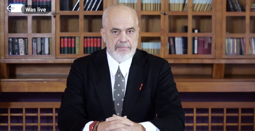 Edi Rama  Kush kërkon dorëheqjen time përmes dhunës  gabon
