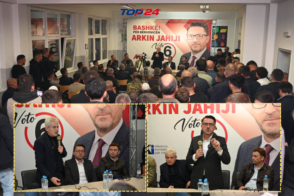 Mikëpritje madhështore për Ali Ahmetin dhe Arkin Jahijin në Gurgunicë 