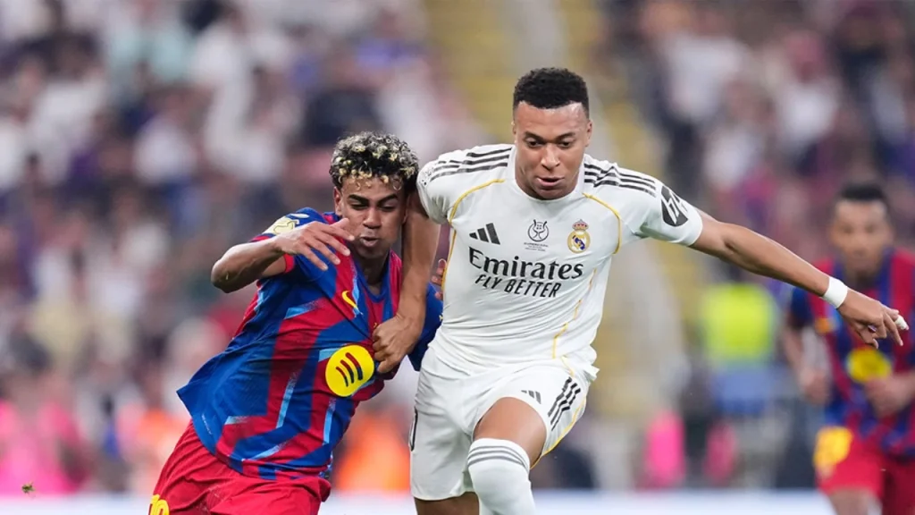 Yamal në gjueti për shifrat e rivalit të madh  ylli i Barcelonës synon një tjetër rekord të Mbappe në Champions League
